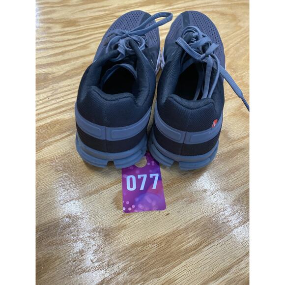 On Cloudflow Women's 11.5 M Black Lace Up Low-Top Athletic Running Sneakers - Picture 3 of 7